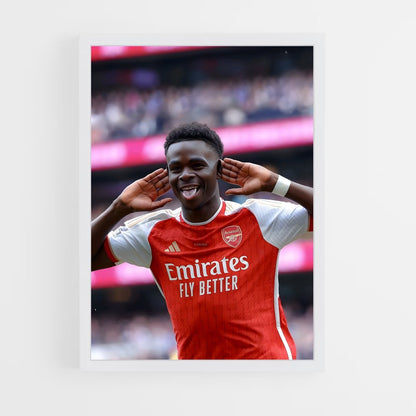 ap-bukayo saka-1 cadre Blanc