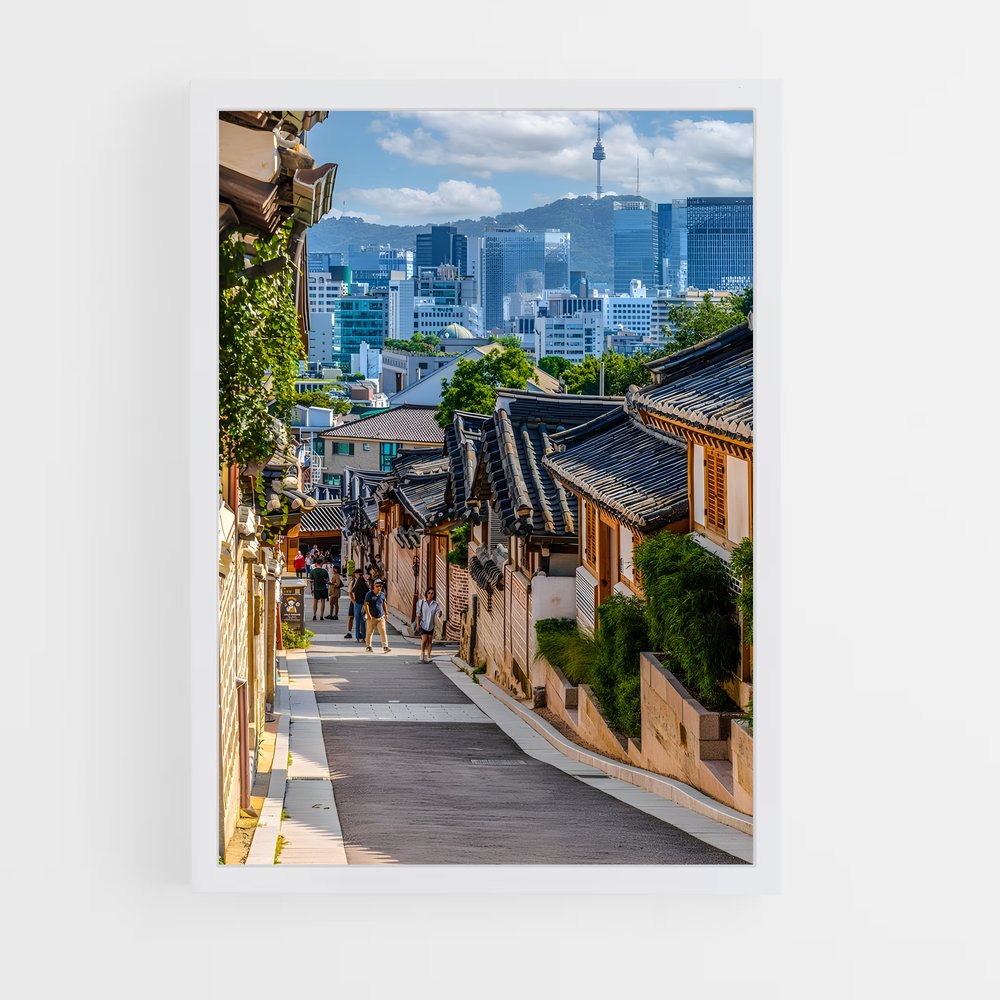 ap-bukchon hanok village-2 cadre Blanc