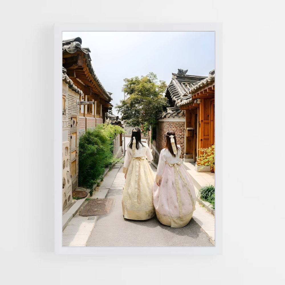 ap-bukchon hanok village-4 cadre Blanc