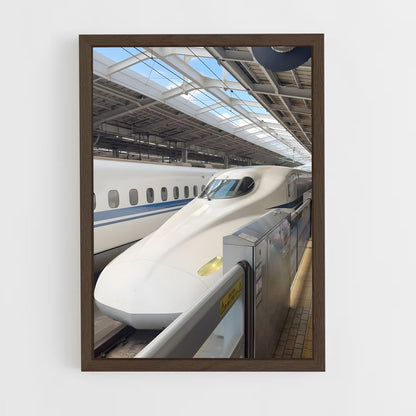 ap-bullet trains-3 cadre Bois foncé