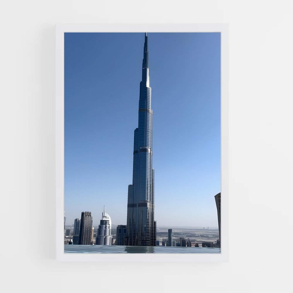 ap-burj khalifa-4 cadre Blanc