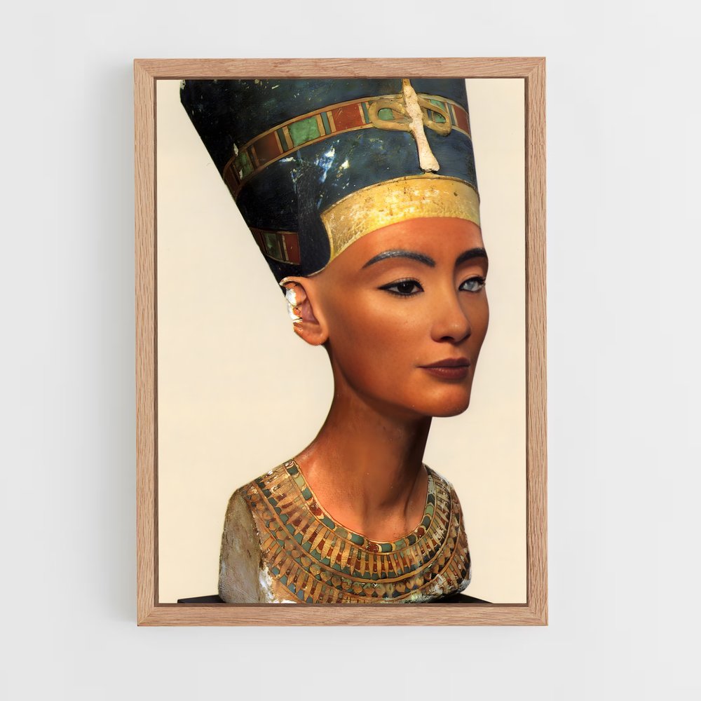 ap-bust of nefertiti-2 cadre Bois clair