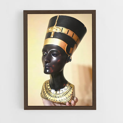 ap-bust of nefertiti-6 cadre Bois foncé