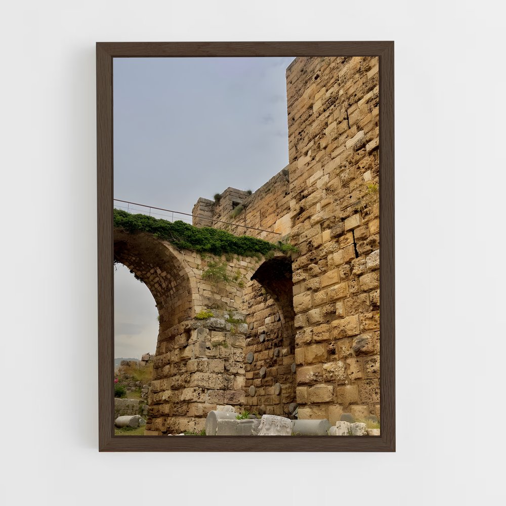 ap-byblos ruins-2 cadre Bois foncé
