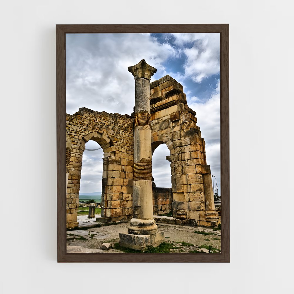 ap-byblos ruins-4 cadre Bois foncé