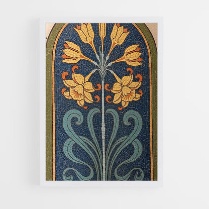 ap-byzantine mosaic-3 cadre Blanc