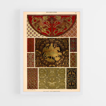 ap-byzantine patterns-1 cadre Blanc