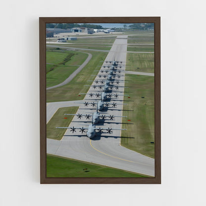 ap-c-130 hercules-2 cadre Bois foncé