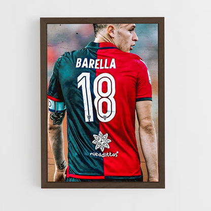 ap-cagliari calcio-9 cadre Bois foncé