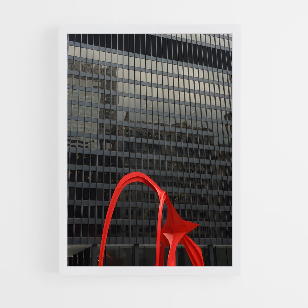 ap-calder flamingo-1 cadre Blanc