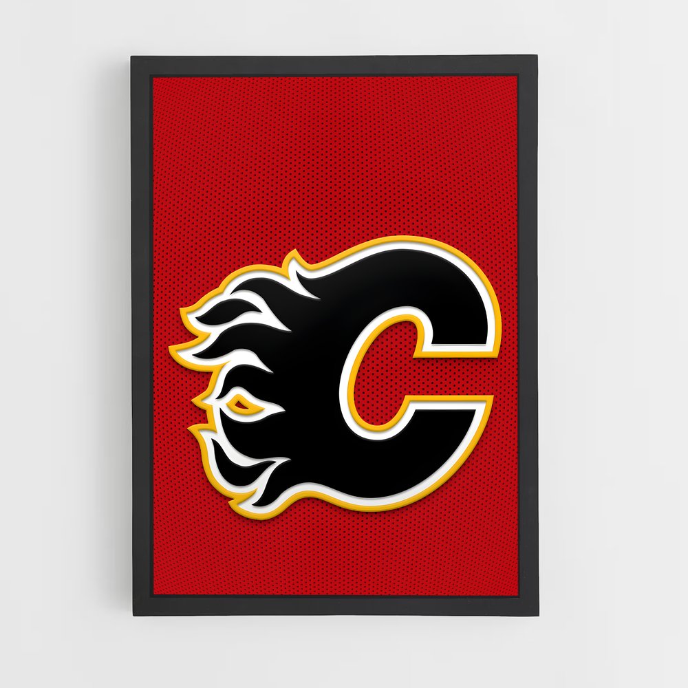 ap-calgary flames-12 cadre Noir