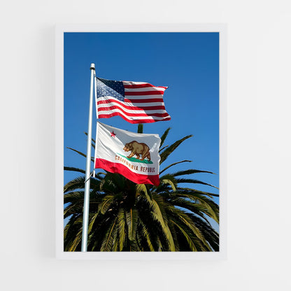 ap-california republic flag-3 cadre Blanc