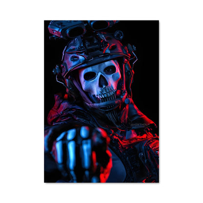 Poster Guerrier Squelette