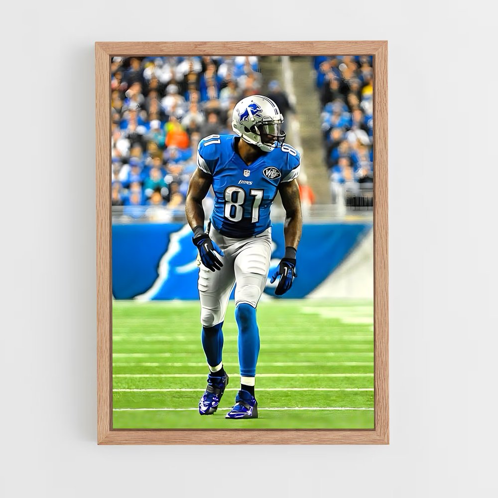 ap-calvin johnson-1 cadre Bois clair