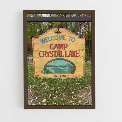 ap-camp crystal lake-2 cadre Bois foncé