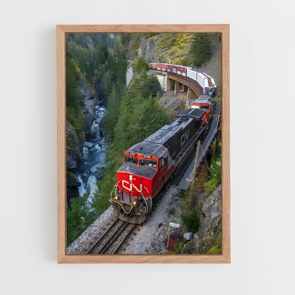 ap-canadian pacific-6 cadre Bois clair