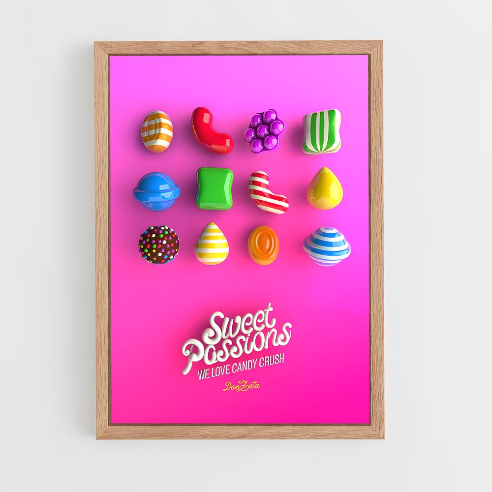 ap-candy crush-2 cadre Bois clair