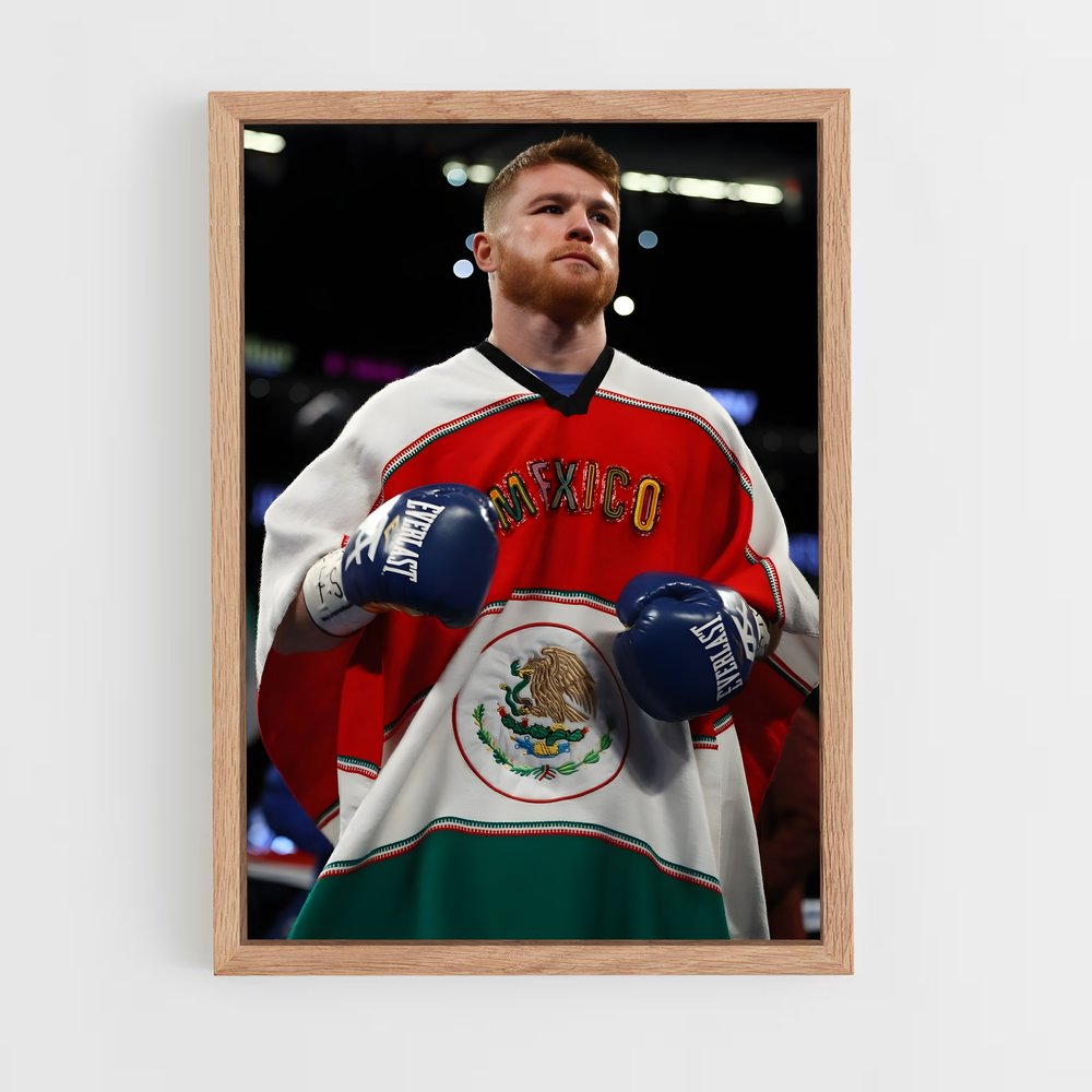 ap-canelo alvarez-8 cadre Bois clair