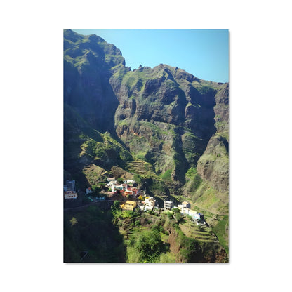Poster Ville en Montagne