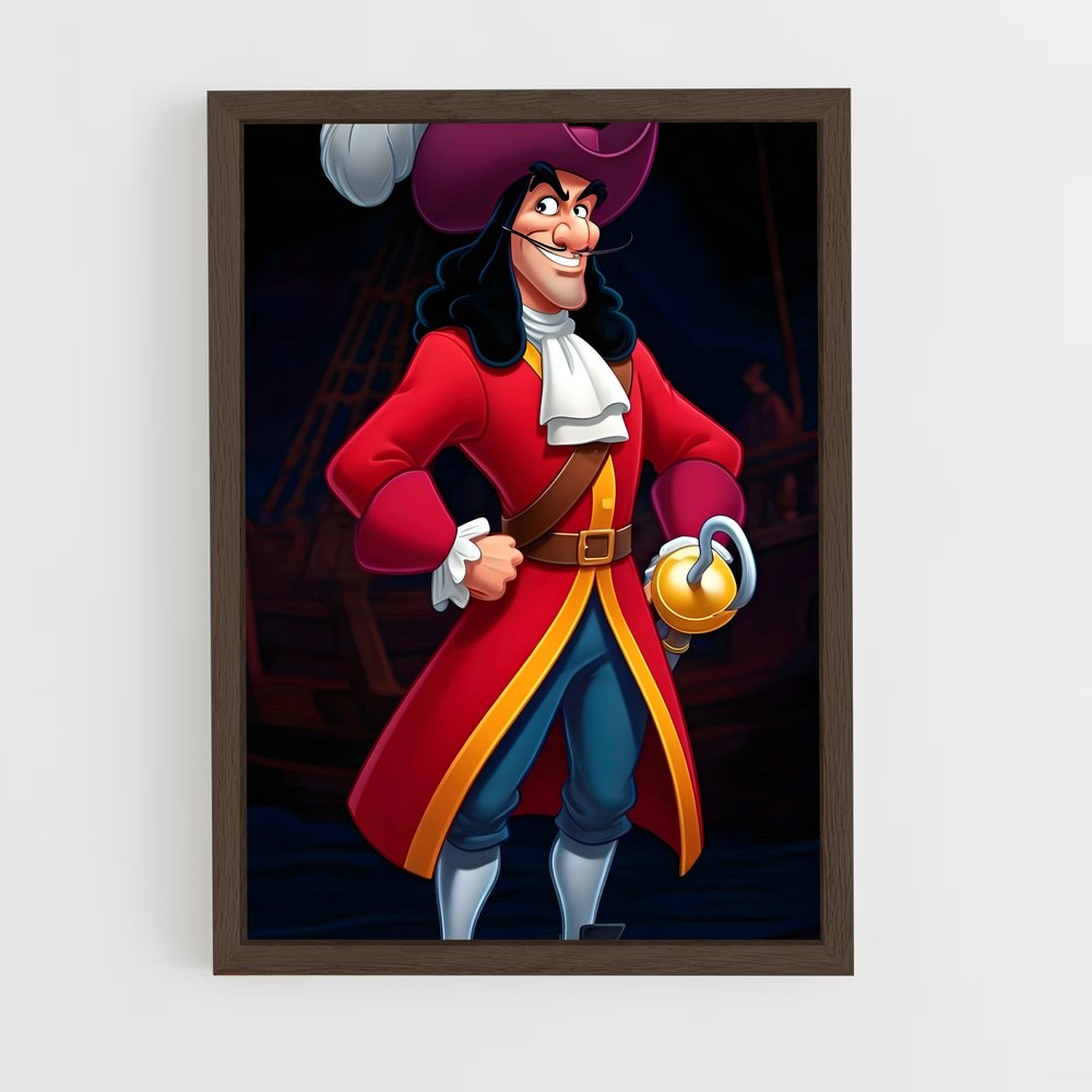 ap-captain hook-7 cadre Bois foncé