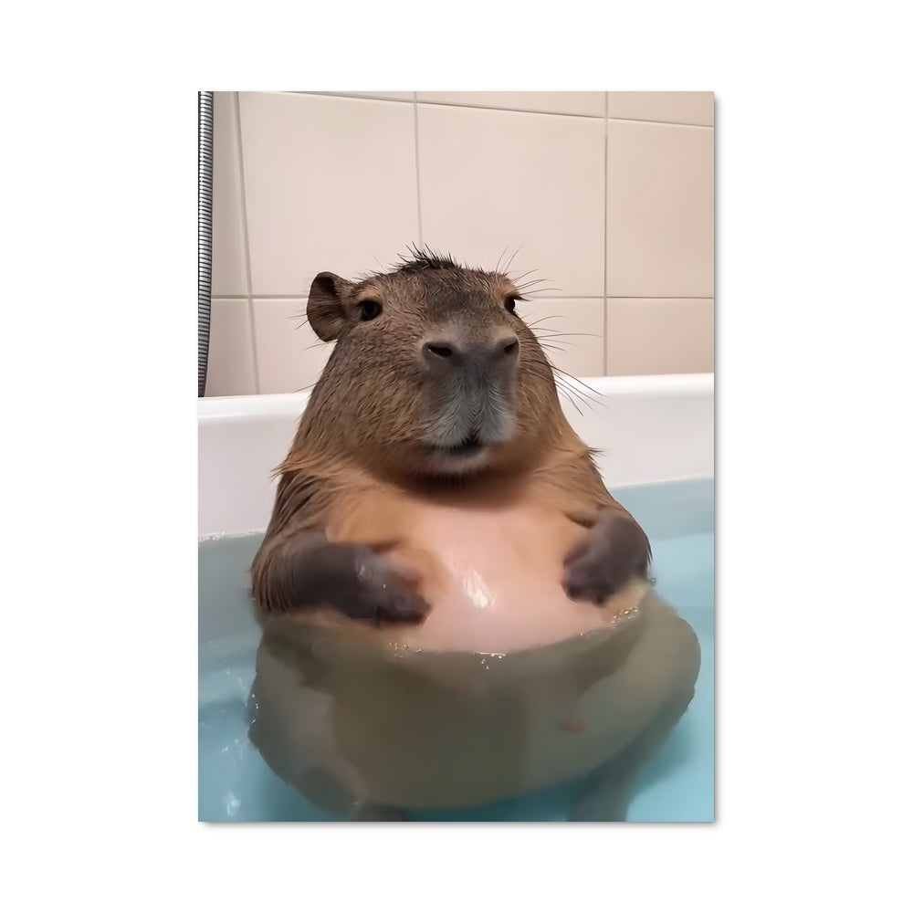 Poster Capy en Détente