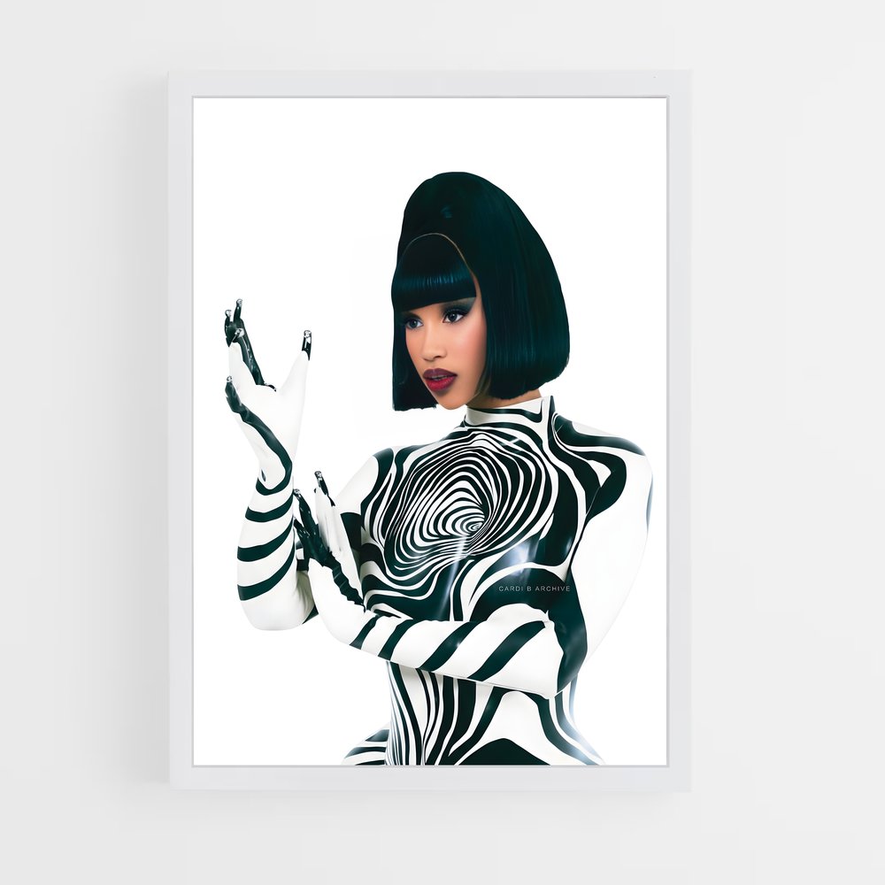 ap-cardi b-8 cadre Blanc