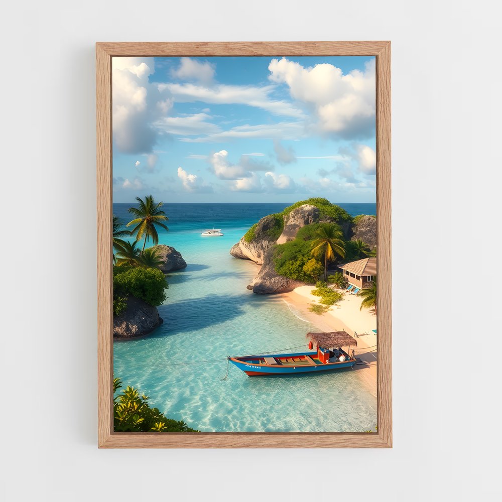 ap-caribbean-11 cadre Bois clair
