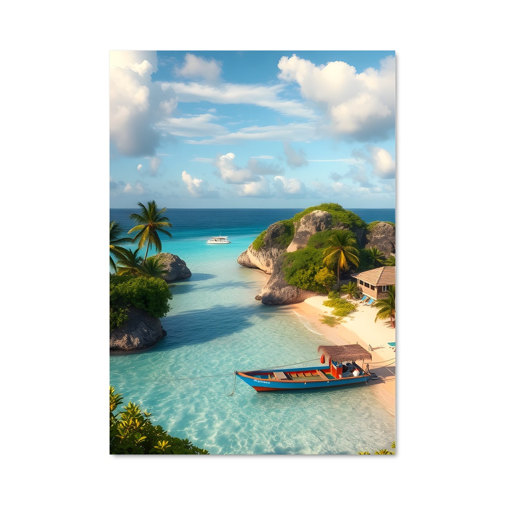 Poster Caribbean beach 94411