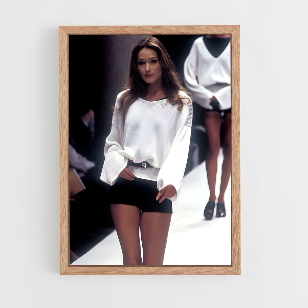 ap-carla bruni-1 cadre Bois clair