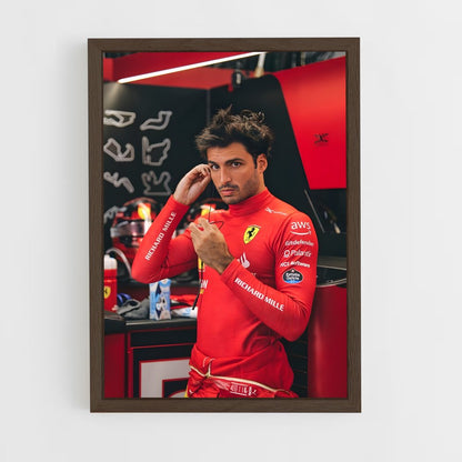 ap-carlos sainz-1 cadre Bois foncé