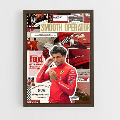 ap-carlos sainz-4 cadre Bois foncé