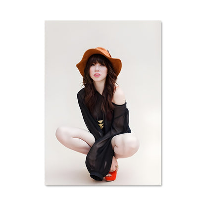 Poster Chapeautée et Chic