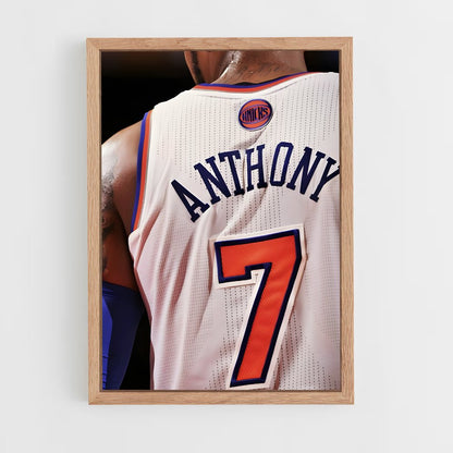 ap-carmelo anthony-7 cadre Bois clair