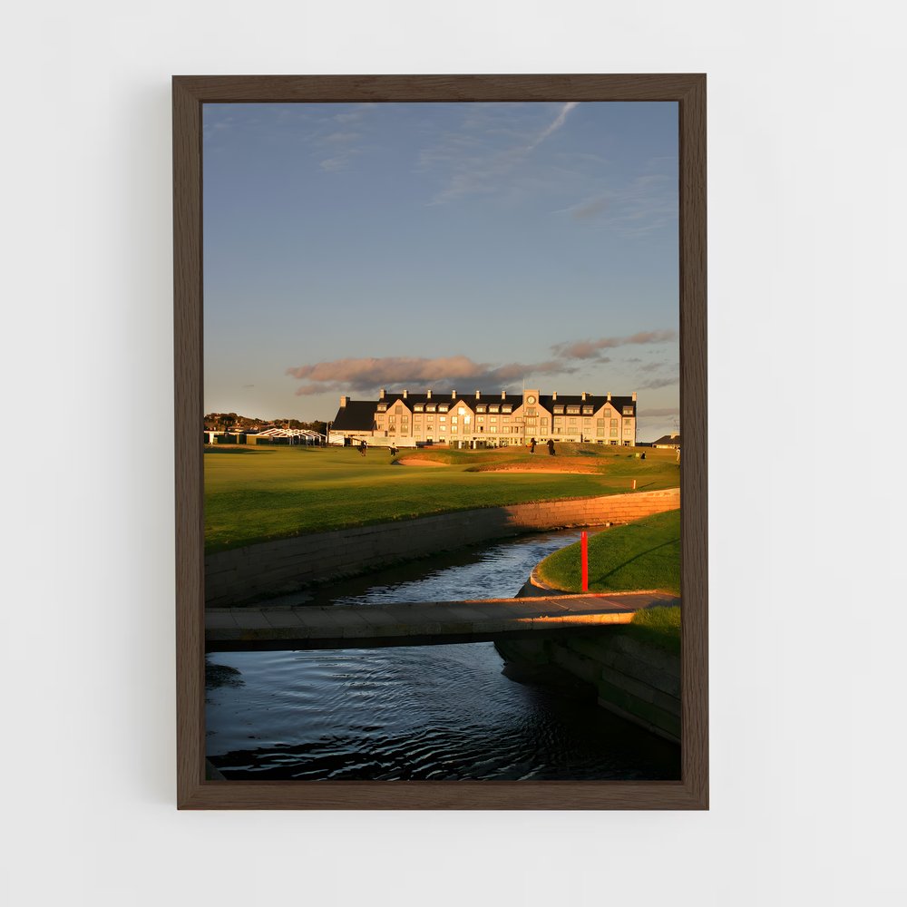 ap-carnoustie golf links-1 cadre Bois foncé