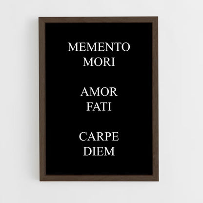 ap-carpe diem-4 cadre Bois foncé