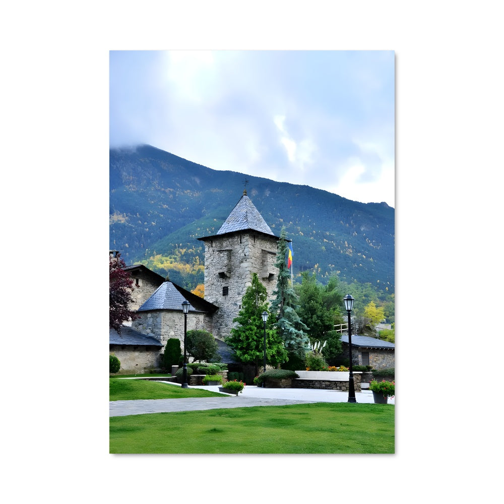 Poster Église en Montagne