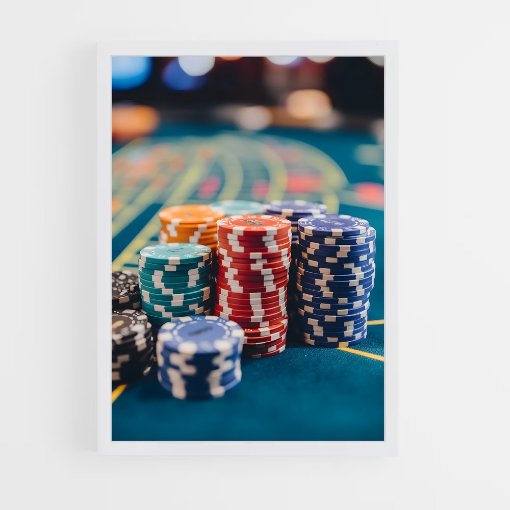 ap-casino chips-9 cadre Blanc