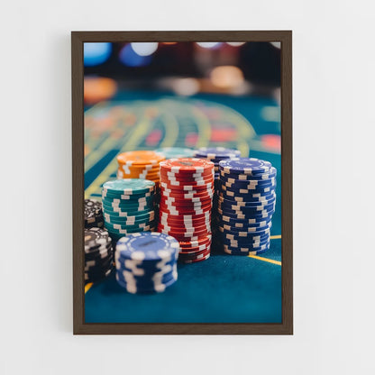 ap-casino chips-9 cadre Bois foncé