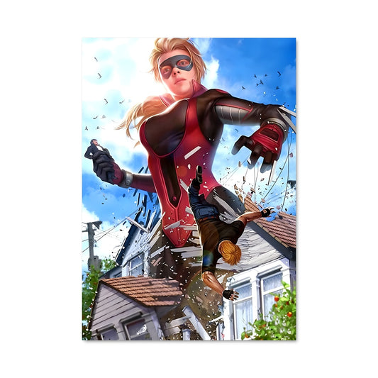 Poster Skyline Rouge