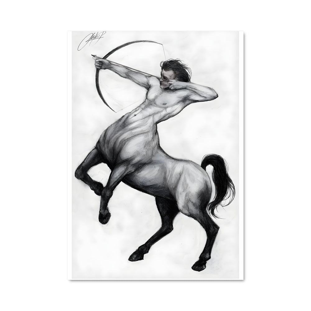 Poster Archer Équestre