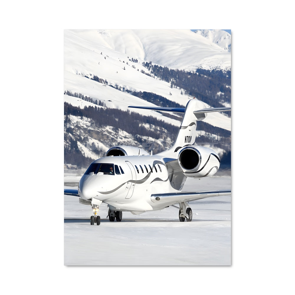 Poster Cessna en Neige