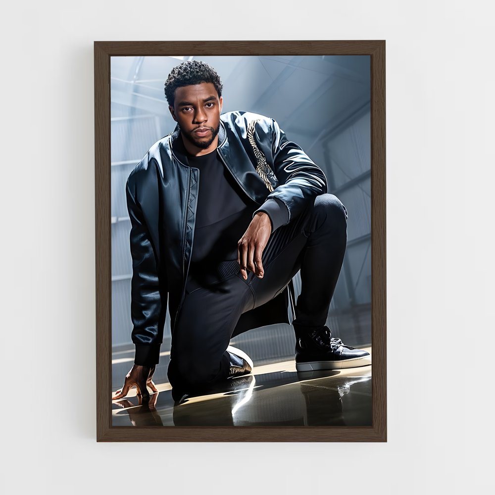 ap-chadwick boseman-1 cadre Bois foncé