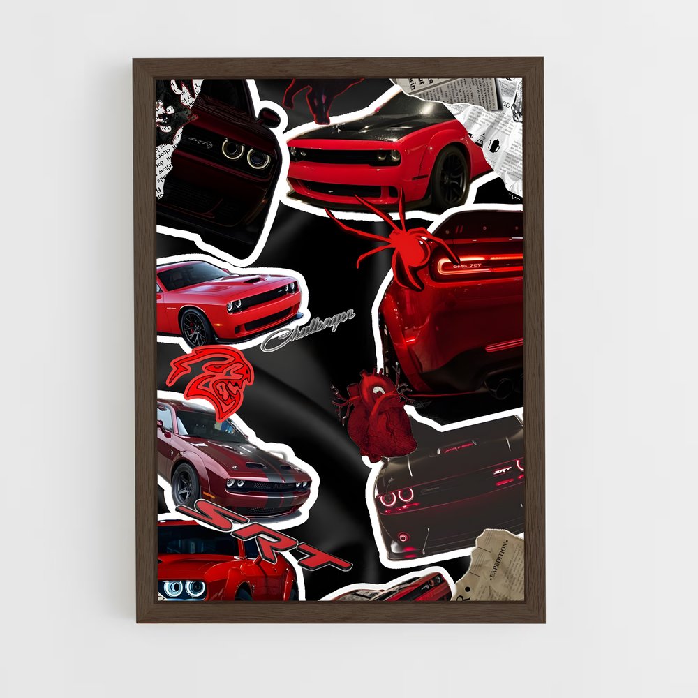 ap-challenger srt hellcat-5 cadre Bois foncé