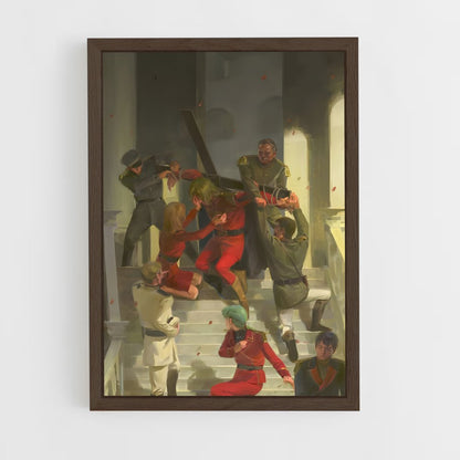 ap-char aznable-5 cadre Bois foncé