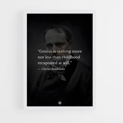 ap-charles baudelaire-3 cadre Blanc