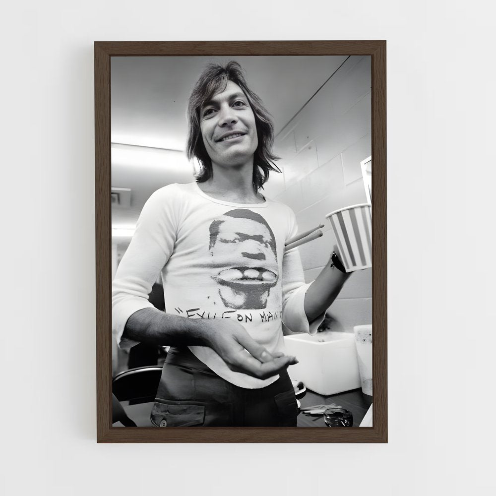 ap-charlie watts-1 cadre Bois foncé