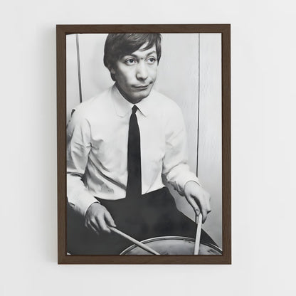 ap-charlie watts-2 cadre Bois foncé