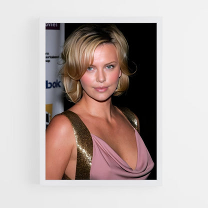 ap-charlize theron-8 cadre Blanc