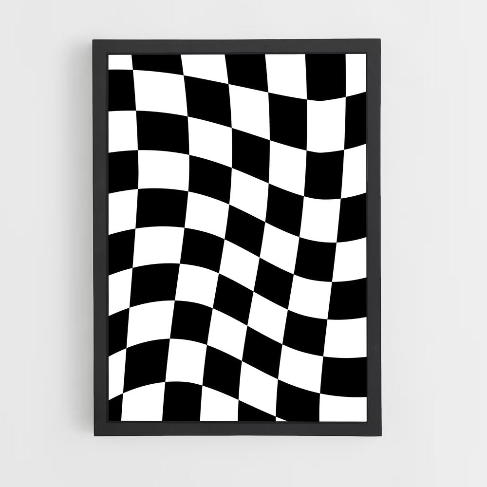 ap-checkerboard-2 cadre Noir