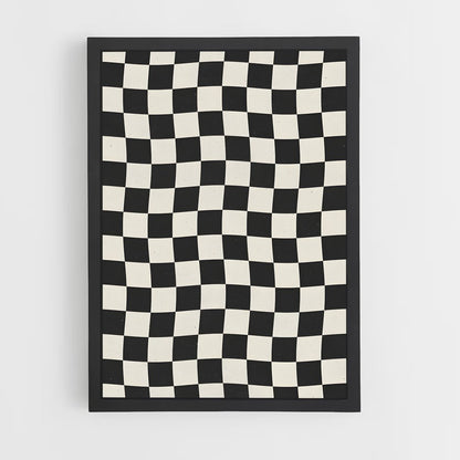 ap-checkerboard-6 cadre Noir